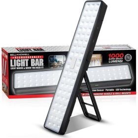 Bell + Howell Rechargeable LED Light Bar Portable Under Cabinet Light, 1000 Lumens, Motion Sensor