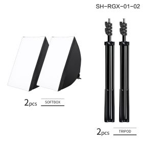 SH Professional Photography Softbox With E27 Socket Light Soft Box Lighting Kit For Photo Studio Portraits And Video Shooting