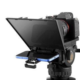 8'' Portable Teleprompter Remote for Webcam Smartphone Live Streaming