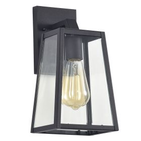 2 Pack outdoor wall light (Color: Matte Black)